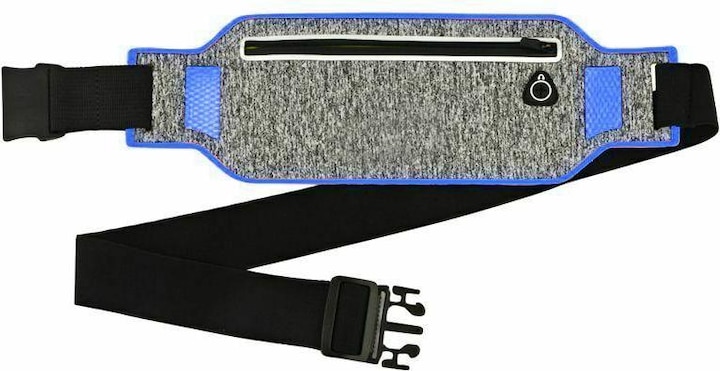 JTI Laufgürtel mit Handyfach - Grau und Blau