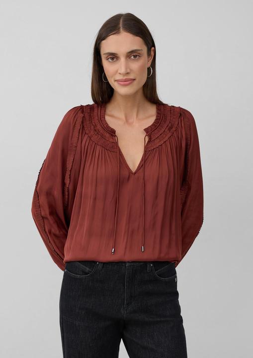 Immagine prodotto s.Oliver Bluse Fliessende Satinbluse mit Rüschen (34)
