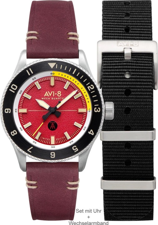 Produktbild AVI-8 AV-4103-04 Tuskegee Airmen Limited Edition Herrenuhr 40mm 5ATM (Analoguhr, 40 mm)