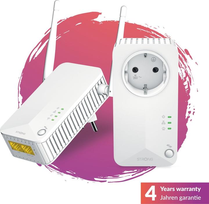 Produktbild Strong Powerline Wi-Fi 600 Kit EU V2 2er-Pack (600 Mbit/s)