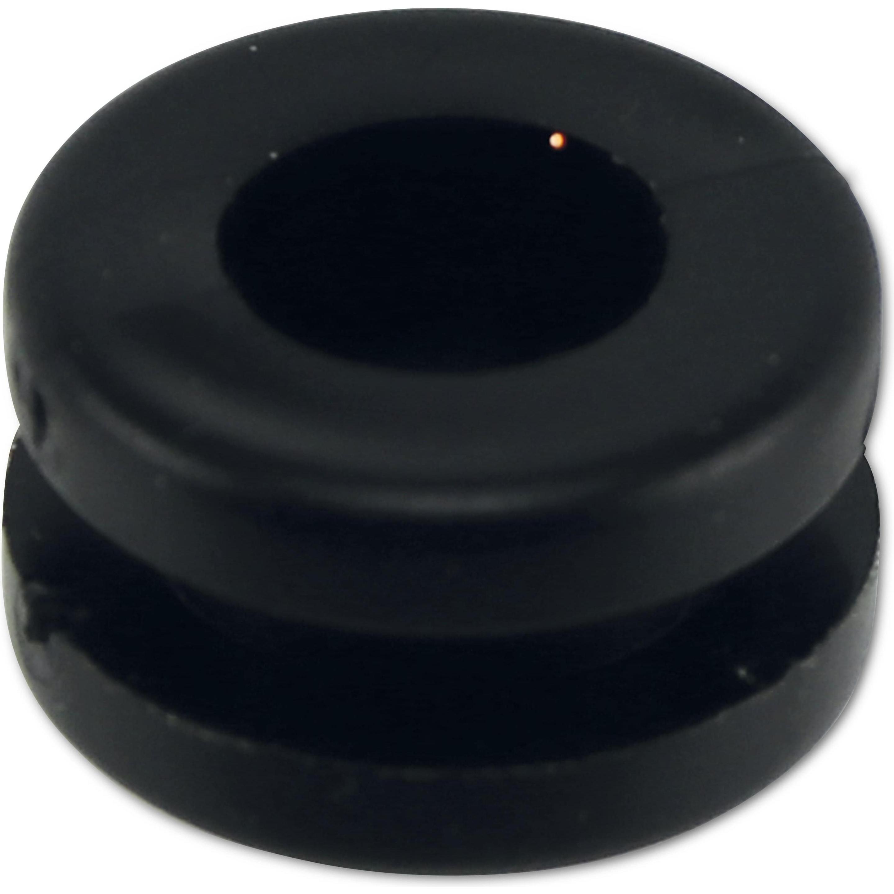 KSS, Kabelschutz + Kabelführung, Kabeldurchführungstülle PVC weich, schwarz, Plattenstärke 3, Loch-Ø 7,8, geschlossen, 1...