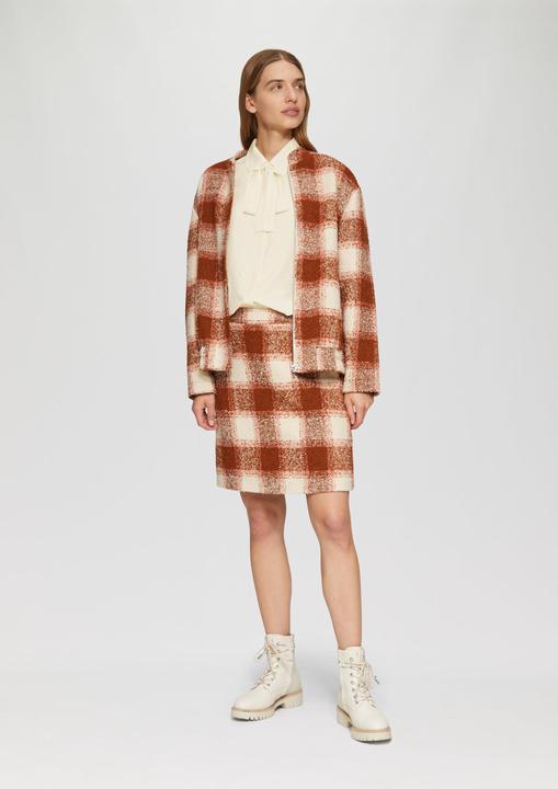 Produktbild S.Oliver Bluse Strukturierte Bluse mit abnehmbarer Schluppe (38)