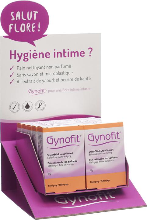 Actual product image Gynofit Counter display washing piece unscented 10 pieces German/French (10980 ml, Intimate washing lotion)