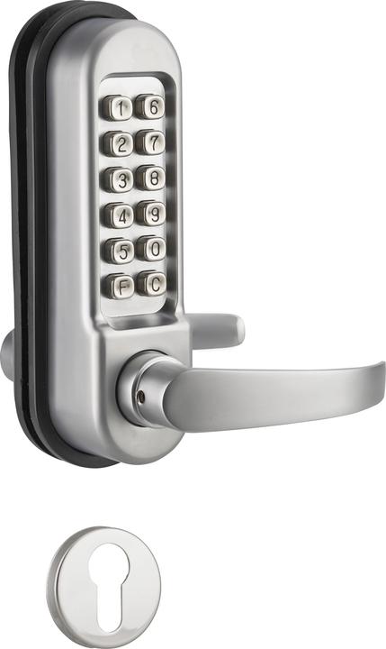 Produktbild Thirard Mechanisches Zahlenschloss für Einsteckschloss für Innentüren, 7 mm Vierkant, matt verchromt