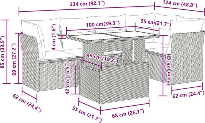 Produktbild vidaXL Princeton