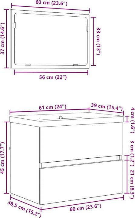 Produktbild vidaXL Badezimmermöbel