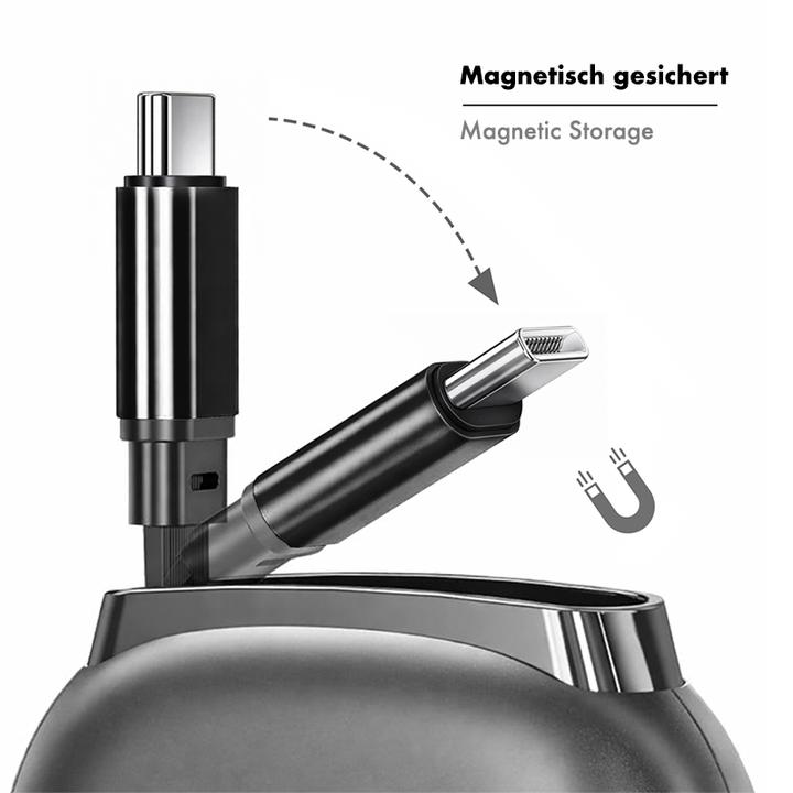 Produktbild LogiLink USB 2.0 Type-C-Kabel, C/M zu C/M, ausziehbar, 480 Mbit/s, 60W, schwarz, 1 m (1 m, USB 2.0, 60 W)