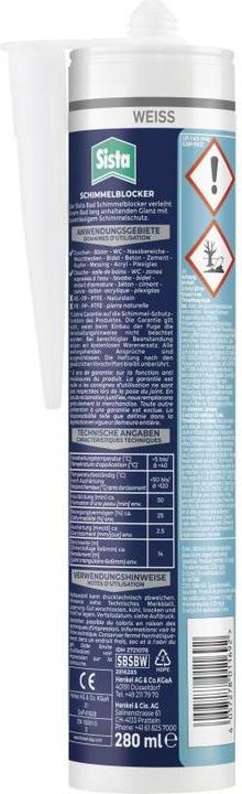 Image du produit Sista Salle de bain Bloqueur de moisissure Couleur du fabricant Blanc SBSBW 280 ml (Blanc, 280 ml)