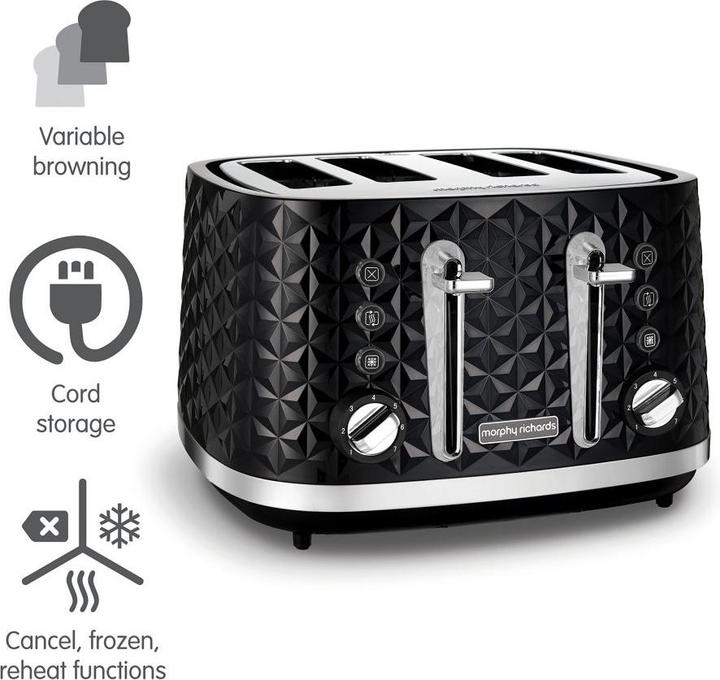 Produktbild Morphy Richards Toaster 248131 VECTOR Juodas
