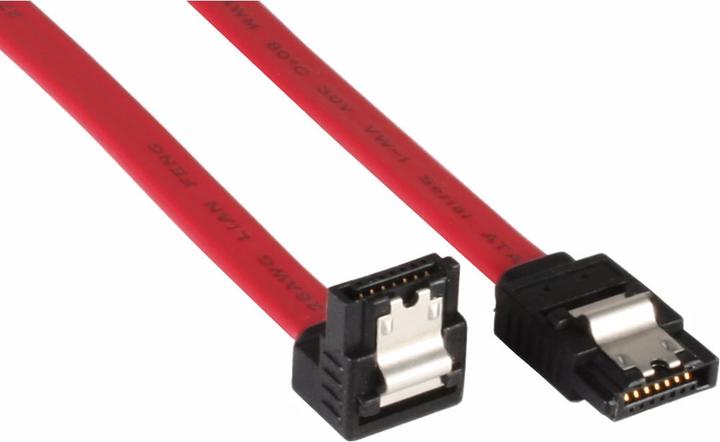 Produktbild InLine SATA Anschlusskabel abgewinkelt (15 cm, SATA)