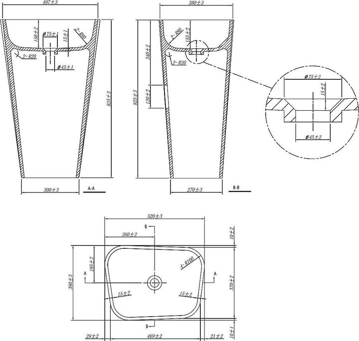 Image du produit Vente-unique Tilicho (390 mm, 520 mm)
