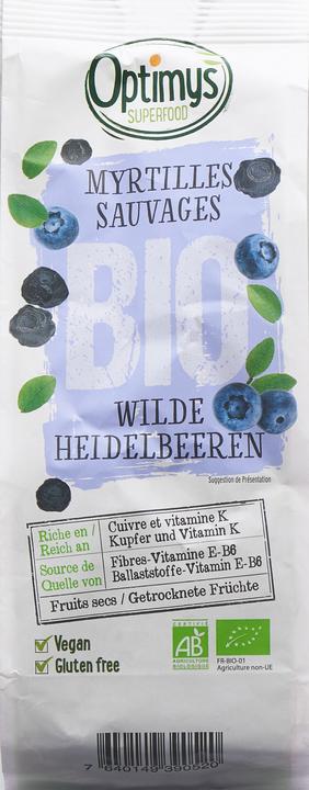 Immagine prodotto Optimys Mirtilli selvatici biologici (180 g)