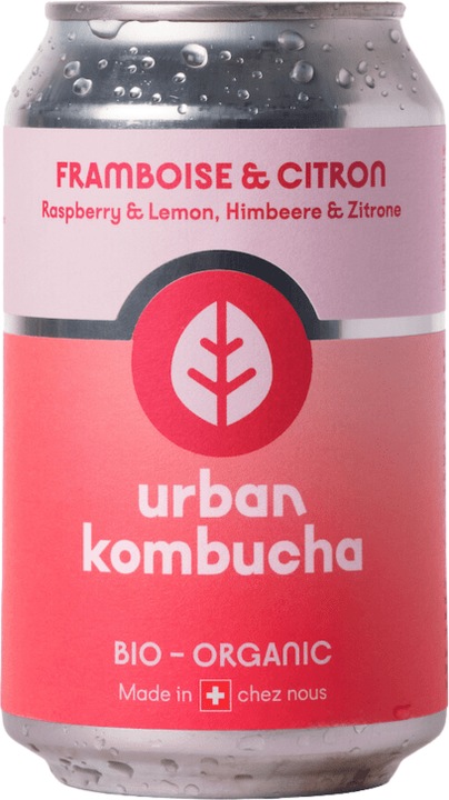 Actual product image Urban Kombucha Raspberry & Lemon - (cans) (1 x 33 cl)