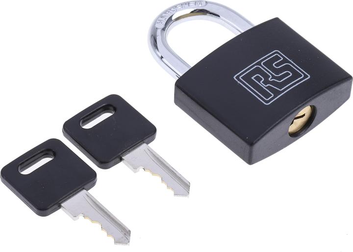 Immagine prodotto RS PRO Black Plastic Coated Brass Padlock