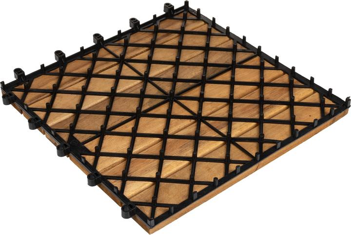 Immagine prodotto Cocon Lastre per balconi e terrazze in acacia, 30 x 30 cm, 6 pezzi (6 x, 12 x 32 x 33 cm)