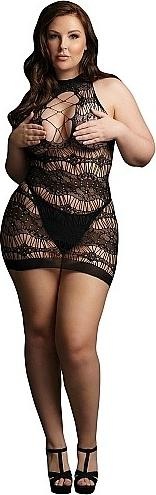 Actual product image Le Désir Criss Cross Neck Mini Dress - OSX (One size)