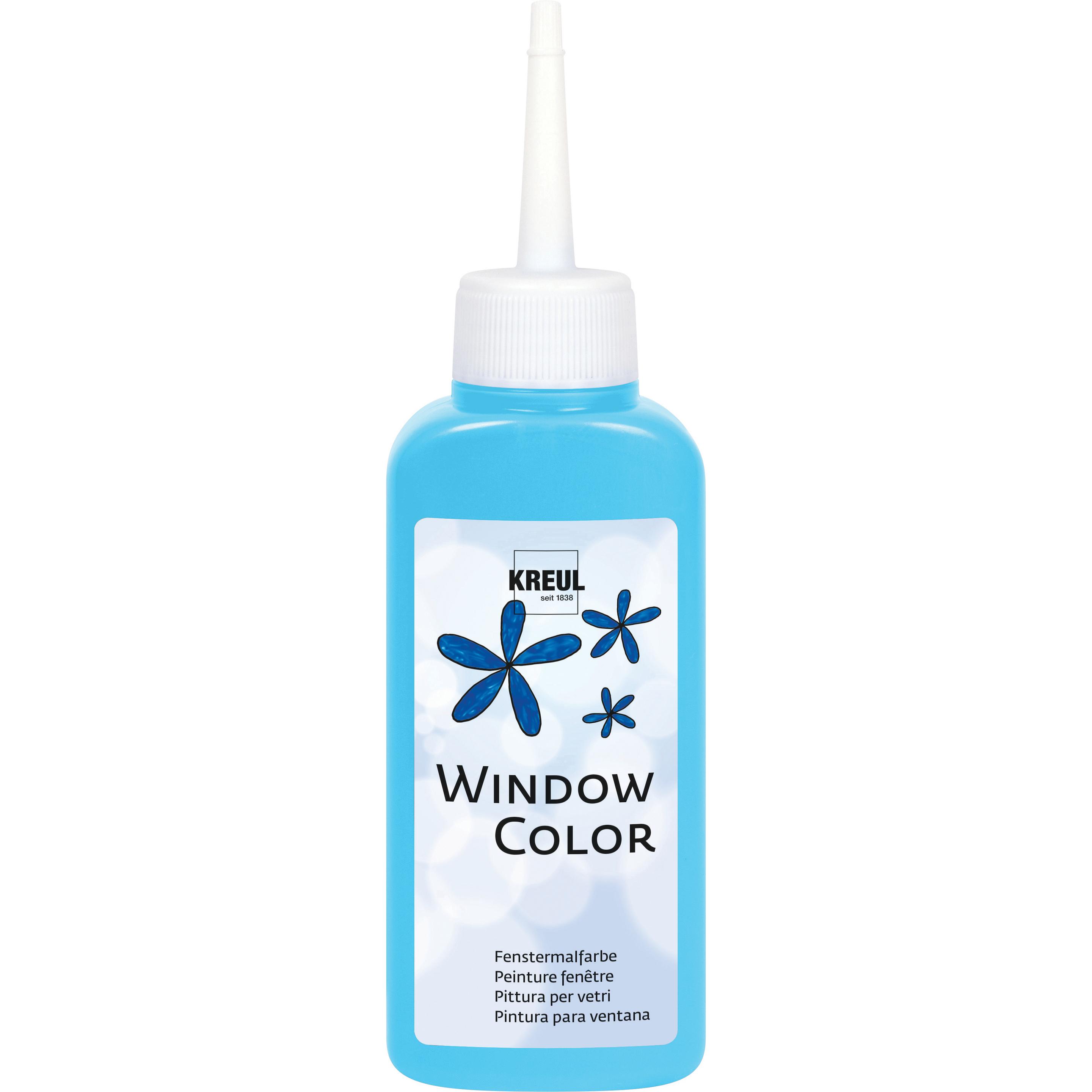 Kreul, Künstlerfarbe + Bastelfarbe, Window Color (Hellblau, 80 ml)