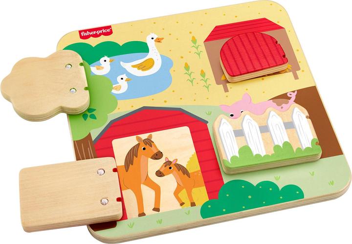 Actual product image Fisher-Price wooden peek-a-boo game