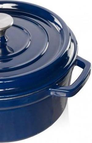 Actual product image pot with lid, blue, 3,5 l (24 cm, Cast iron)