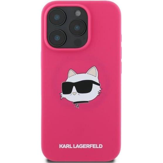 Thumbnail - Karl Lagerfeld KLHMP16XSCHPPLF iPhone 16 Pro Max fuksja/fuschia HC MagSafe Sil Choupette Head Print (Apple iPhone 16 Pro...
