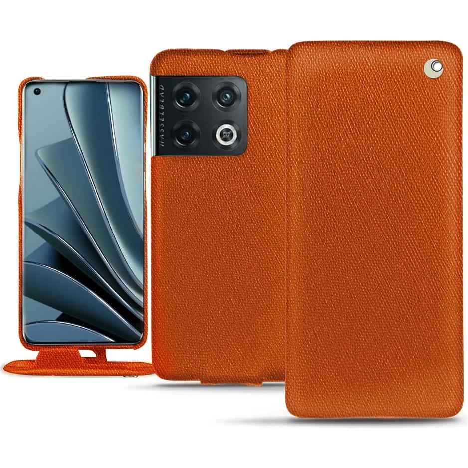 Noreve Lederschutzhülle vertikal (OnePlus 10 Pro), Smartphone Hülle, Orange