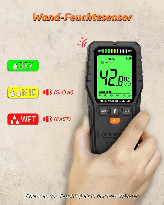 Actual product image Mesitool MT28 Feuchtigkeitsmessgerät