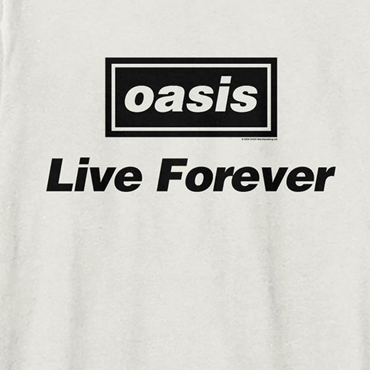 Actual product image Amplified Unisex Adult Live Forever Oasis T-Shirt (S)