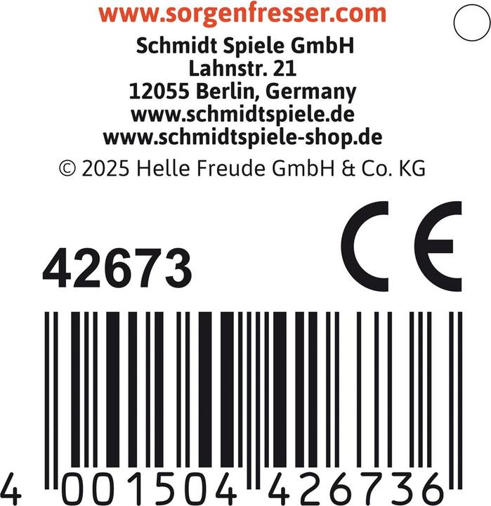 Actual product image Schmidt Spiele Sorgenfresser TakTak Anhänger 7,5cm (7.50 cm)