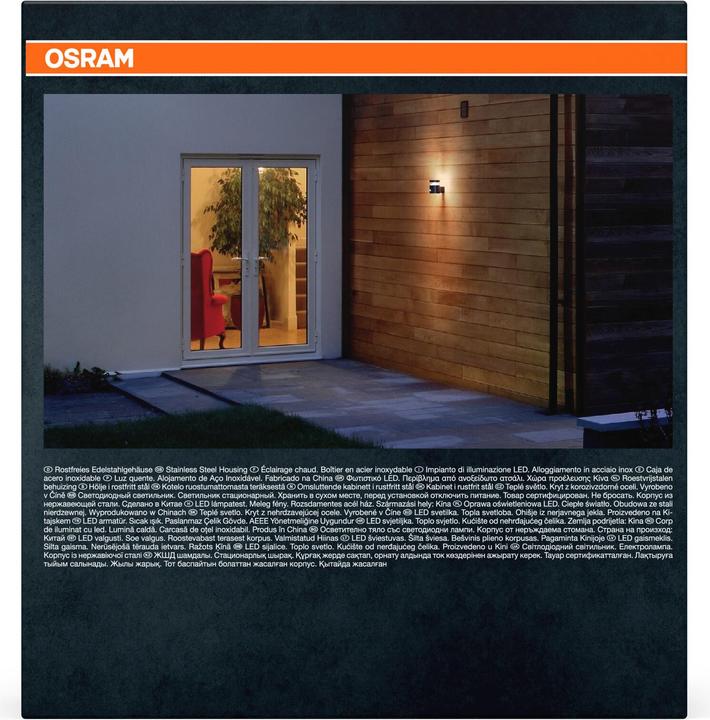 Produktbild Osram ENDURA® STYLE CYLINDER Wall Sensor 6W (360 lm, IP44)