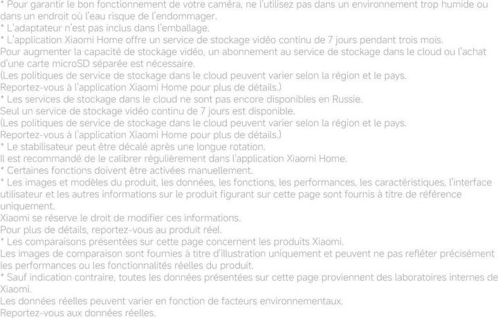 Valori nutrizionali e ingredienti Xiaomi Telecamera intelligente C201 (1920 x 1080 Pixels)