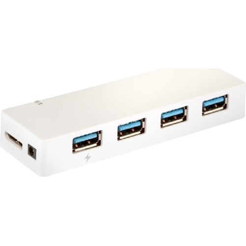 EFB Elektronik USB Hub (Micro USB, 4 Ports), Dockingstation + USB Hub, Weiss