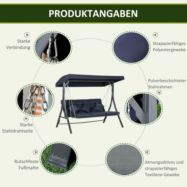 Image du produit Outsunny Balançoire hollywoodienne