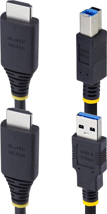 Image du produit StarTech .com HU12210-KVM-CABLE, 3,1 m, USB, USB, HDMI, Noir, HDMI + USB 3.2 Gen 1 Type-A