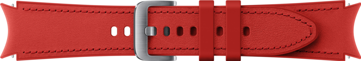 Actual product image Samsung Hybrid Leather Band 20mm M/L Red (20 mm, Leather, Galaxy Watch, Galaxy Watch 4)