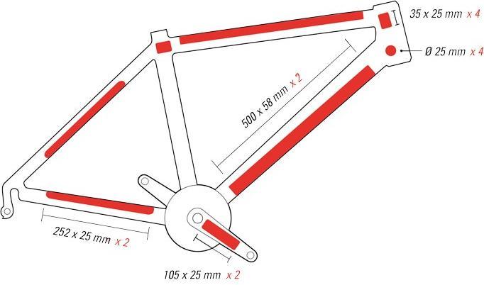 Productafbeelding Zefal Framebeschermingsfolie SKIN ARMOR L Mat Transparant (Frame beschermingsfolie)