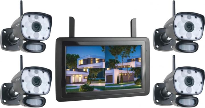 Actual product image Elro CZ60RIPS-4 Draadloze 1080P HD Complete Beveiligingscamera Set - Met 4 cameras, 9 inch monitor en App (1920 x 1080 Pixels)