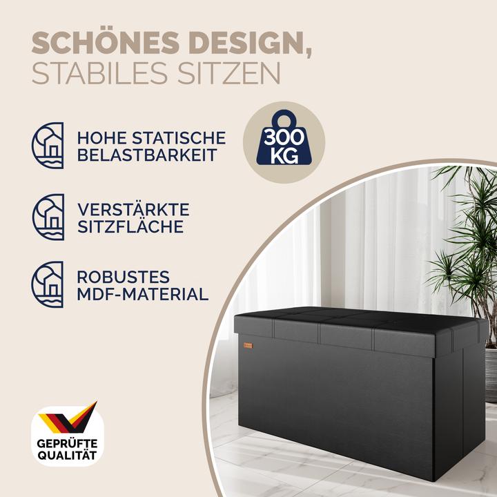 Produktbild Casaria Sitztruhe mit Stauraum (80 cm)