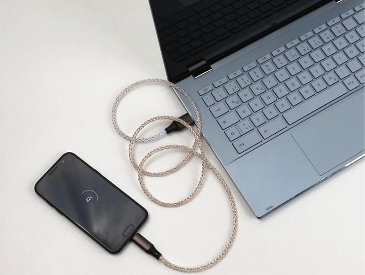 Produktbild Delock USB 2.0 Kabel Typ-A zu USB Type-C mit RGB Beleuchtung (1 m, USB 2.0)