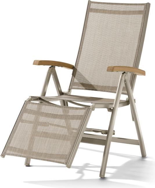 Actual product image Sieger Cadiz Relax Lounger Aluminium/Textilene (95 cm)