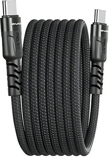 Immagine prodotto Awei cavo CL-166T USB-C na USB-C magnetyczny czarny/nero (1 m, USB 3.0, 60 W)