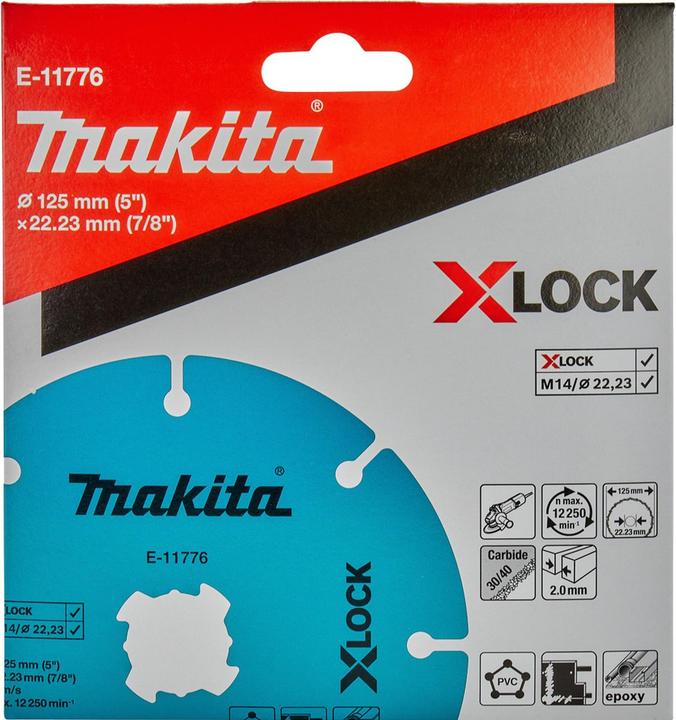 Produktbild Makita E-11776 Trennscheibe 125mm Uni.X-Lock