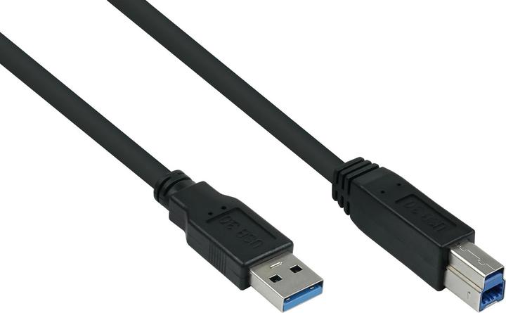 Image du produit Good Connections Kabelmeister USB 3.0 vers USB-B CU 5m noir (5 m, USB 3.2 Gen 1)