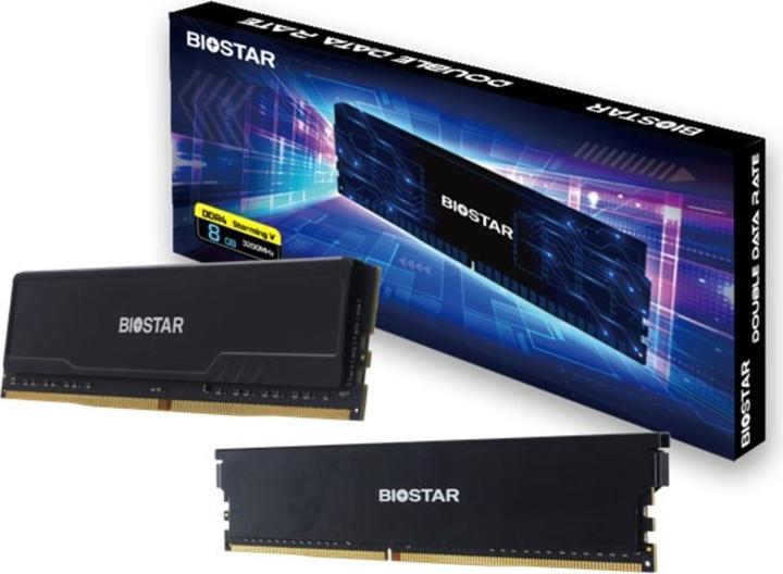 Actual product image Biostar Pamięćć DDR4 8GB 3200MHz Heatsink Storming Vseries (1 x 8GB, 3200 MHz, DDR4-RAM, U-DIMM)