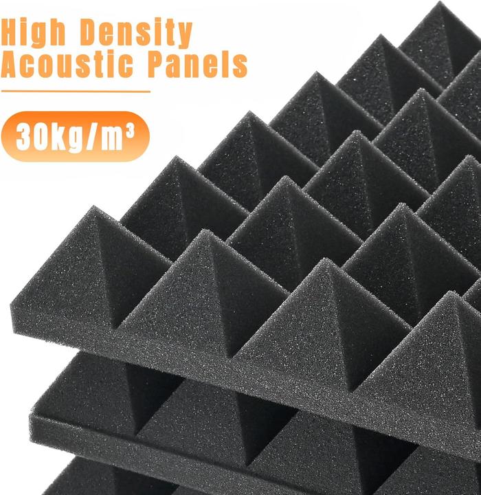 Actual product image Saiqiang 12er Set Akustikschaumstoff-Platten (12 pcs.)