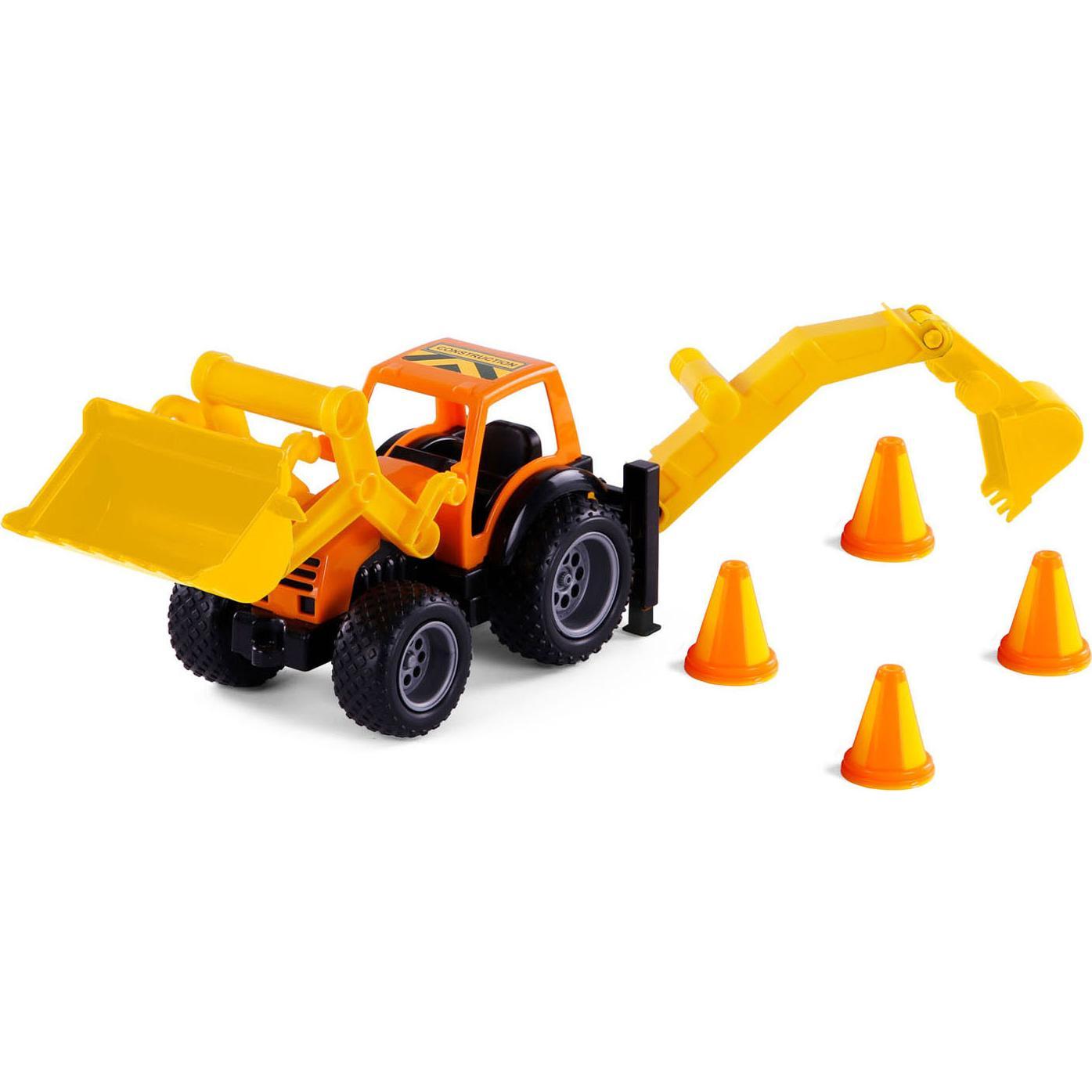 Thumbnail - Polesie Cavallino Grip Baggertraktor mit Gummireifen, 38,5 cm