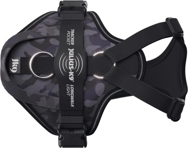 Produktbild Julius-K9 K9 Longwalk light sele w/handle+trackerpocket,Night Camo,XS (XS, Hund)