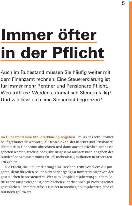 Actual product image Steuererklärung 2024/2025 - Rentner, Pensionäre (German, Udo Reu, 2024)