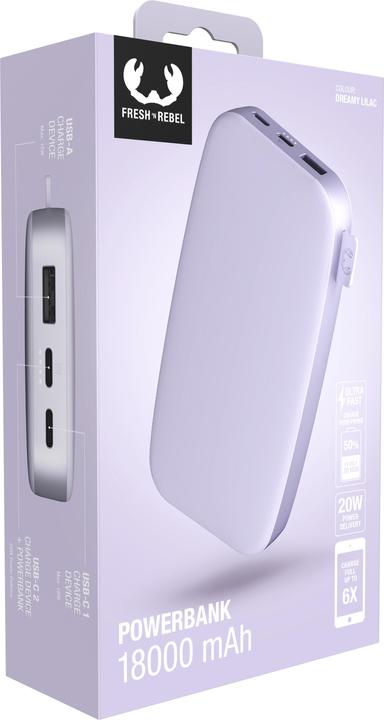 Actual product image Fresh'N Rebel Powerbank (18000 mAh, 20 W, 66.60 Wh)