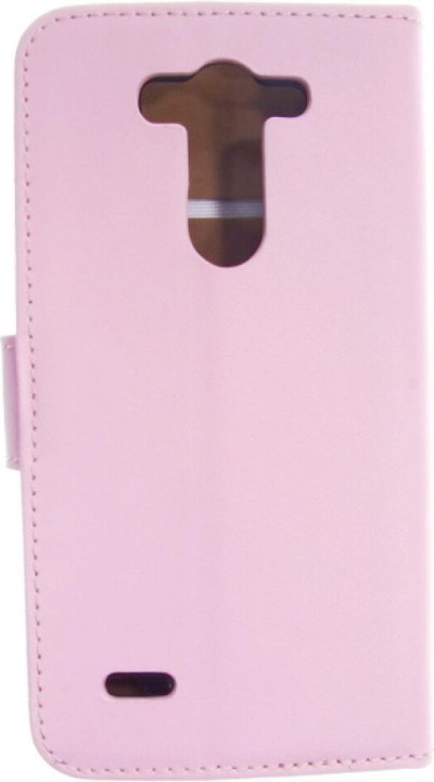 Actual product image OEM Slim Leather Book Case for LG G3 mini - pink 4250710558124 (LG G3s)