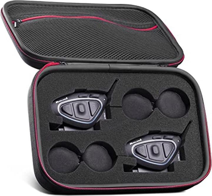 Actual product image Midland BTX2 Pro S motorbike intercom 1200 m Black, Blue (Set of 2)